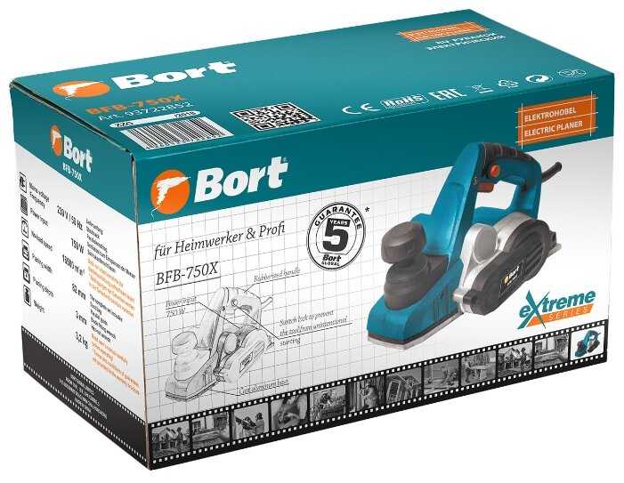 Электрорубанок Bort BFB-750X фотография 7