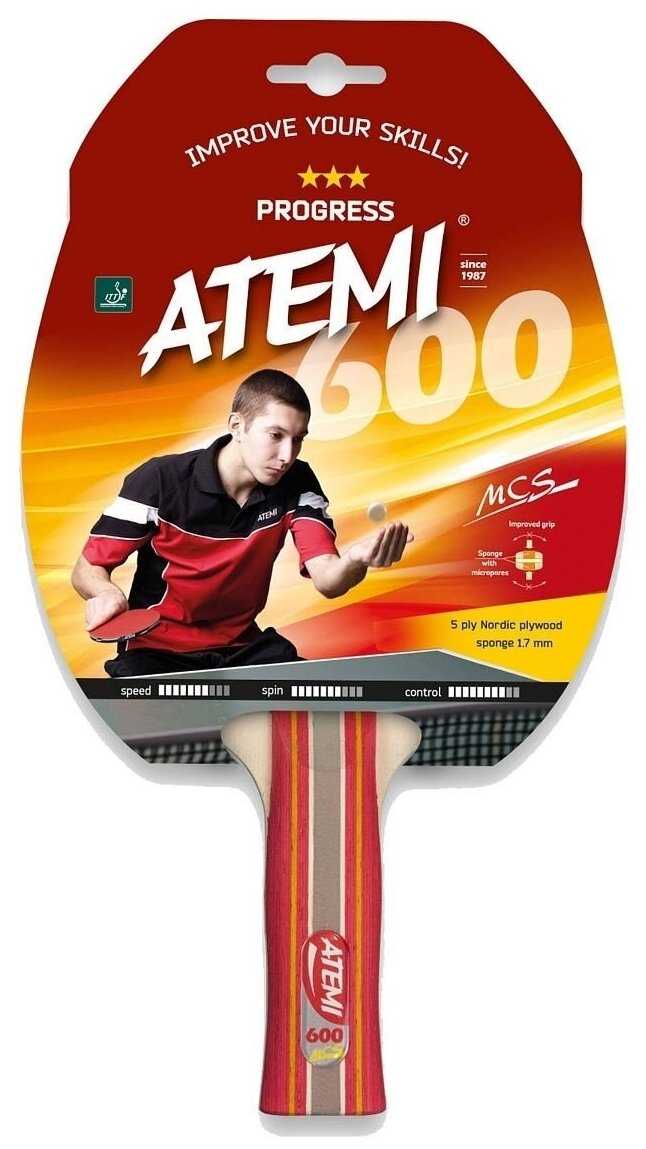 Ракетки для настольного тенниса ATEMI 600 AN фотография 8