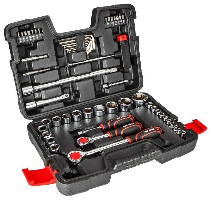 Набор бит и торцевых головок Top Tools 38D530 (53 предм.)