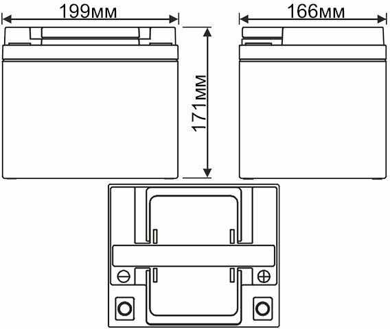 Аккумулятор WBR AGM Marine MB 50-12 (50Ah) фотография 7
