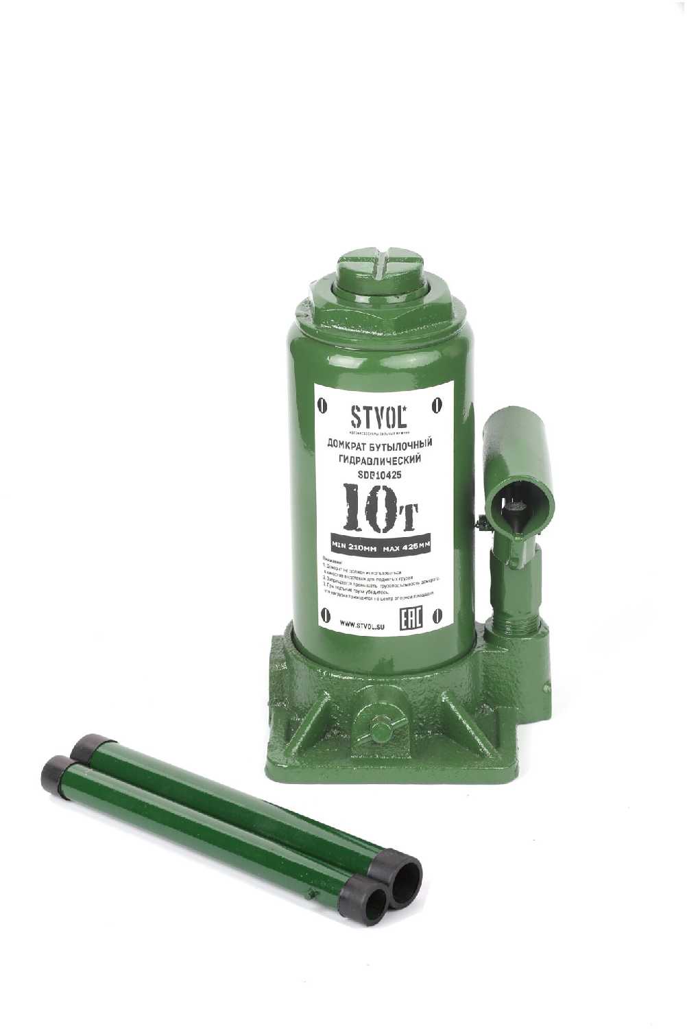 Домкрат бутылочный гидравлический STVOL Домкрат бутылочный гидравлический (SDB10425) фотография 6