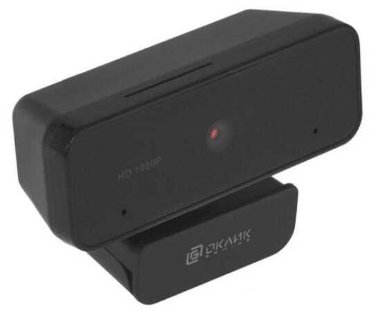 Камера Web Оклик OK-C21FH черный 2Mpix (1920x1080) USB2.0 с микрофоном фотография 4