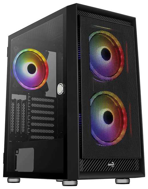 Корпус ATX Aerocool Graphite-G-BK-v2 Без БП чёрный