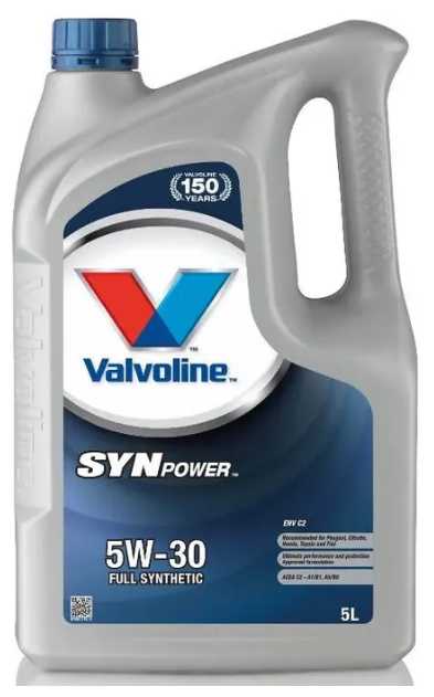 Моторное масло VALVOLINE SYN POWER ENV C2 SAE 5W30 5л 874309