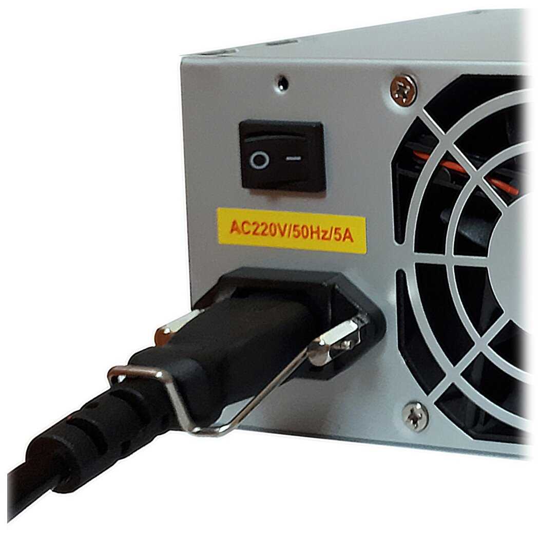 Блок питания ExeGate ATX-CP350 350W + кабель 220V с защитой от выдергивания фотография 3