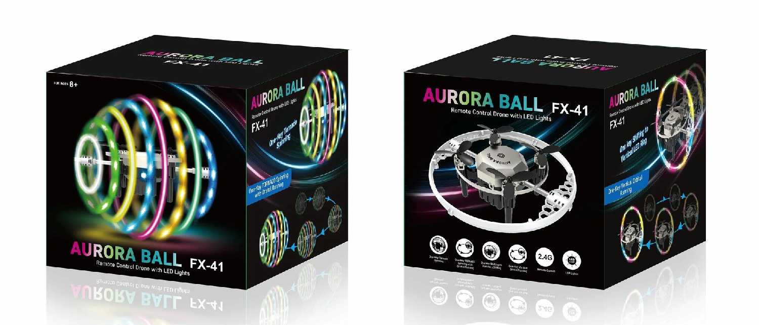 Мини квадрокоптер FOA-FX41 Aurora Ball фотография 4