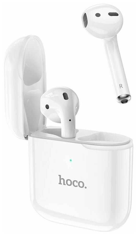 Наушники HOCO EW06 True wireless BT headset, беспроводные, Bluetooth, 350 мАч, белый фотография 18