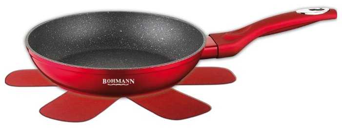 Сковорода Bohmann BH-1005-24MRB , подходит для индукционных плит фотография 1