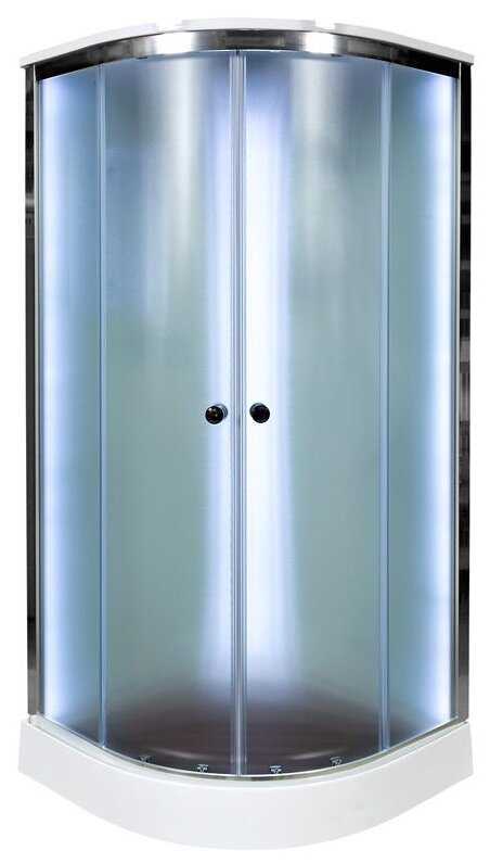 Душевая кабина Deto D01S с подсветкой низкий поддон 100см*100см фотография 1