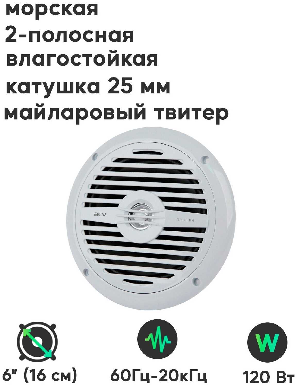 Морская акустика ACV MR652W