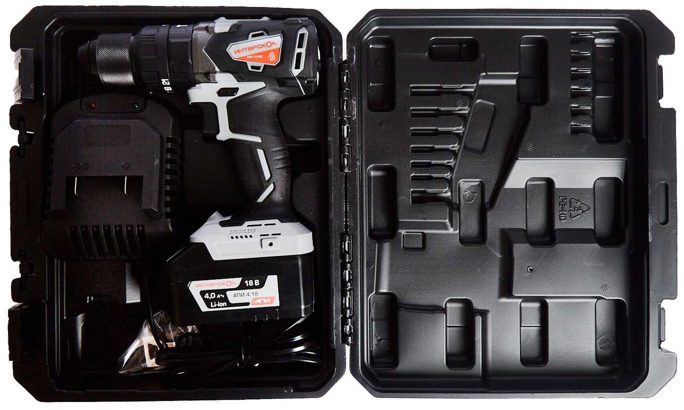 Ударная аккумуляторная дрель-шуруповерт Интерскол ДАУ-13/18В [574.4.1.70] фотография 8