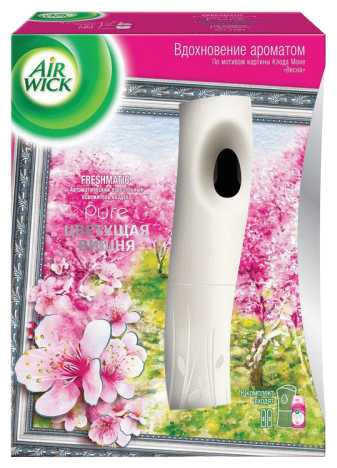 Air Wick аэрозоль Freshmatic Pure Цветущая вишня, автоматический, со сменным баллоном, 250 мл фотография 4