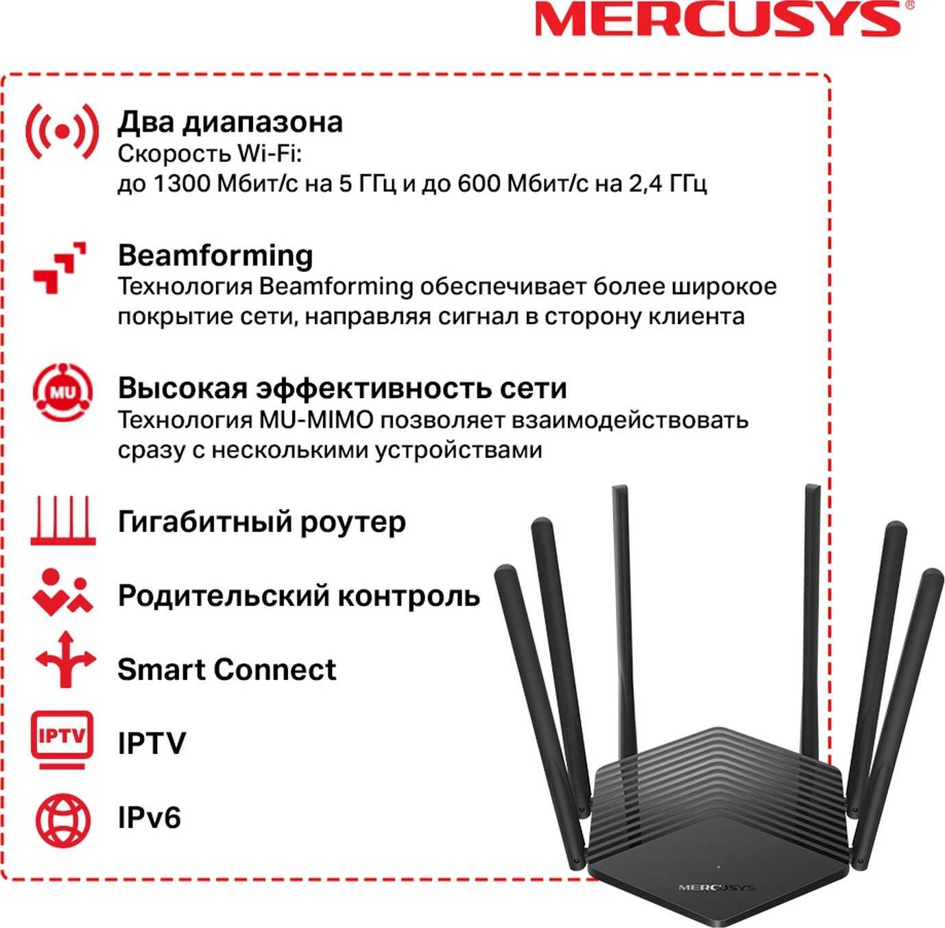 Wi-Fi роутер Mercusys MR50G фотография 7