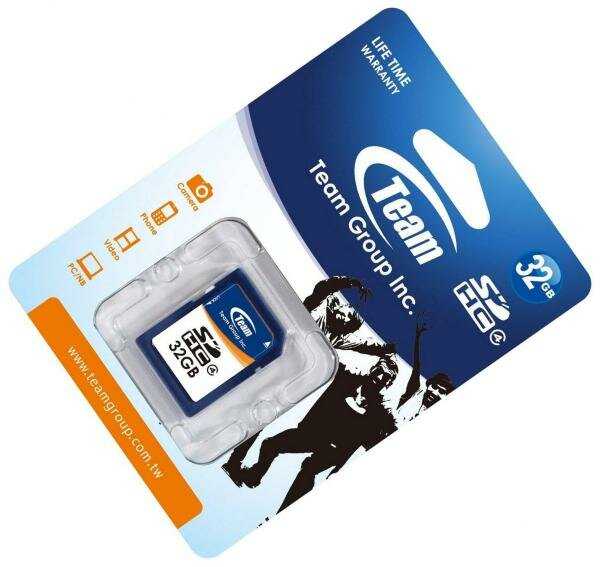 Карта памяти Team SDHC 32GB class 4 фотография 2