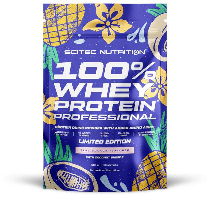 Протеин Scitec Nutrition 100% Whey Protein Professional, 500 гр, Пина Колада
