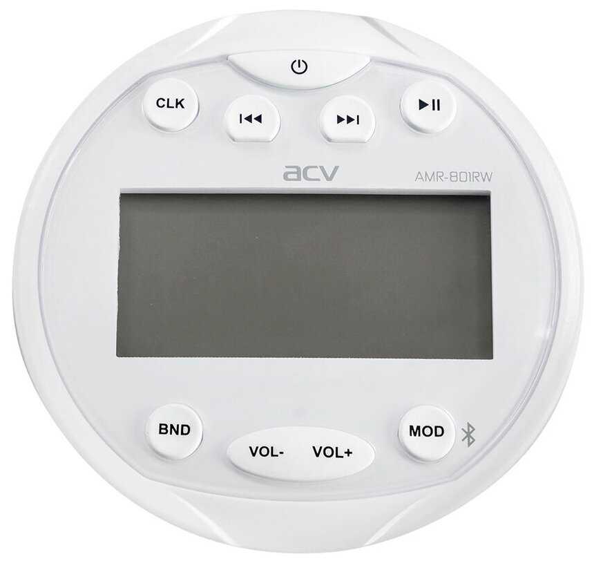 Морской водонепроницаемый ресивер белый/4х40Вт/USB/SD/FM/AM - ACV AMR-801RW фотография 2