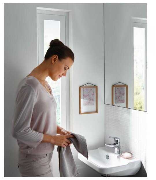 Смеситель для раковины (умывальника) hansgrohe Novus 71020000, рычажный фотография 12