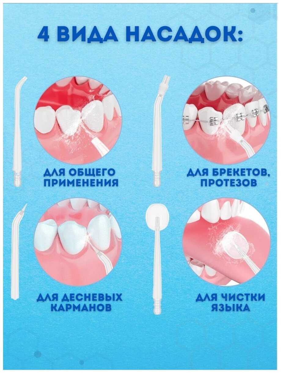Портативный ирригатор для чистки зубов и полости рта 220мл фотография 6