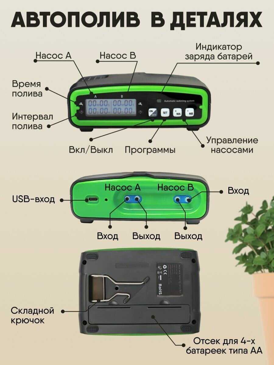Система автоматического полива Waterstore для 20 растений фотография 5