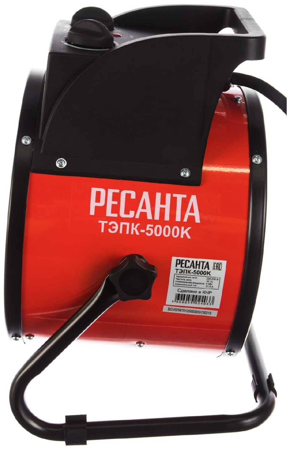 Электрическая тепловая пушка РЕСАНТА ТЭПК-5000К фотография 1