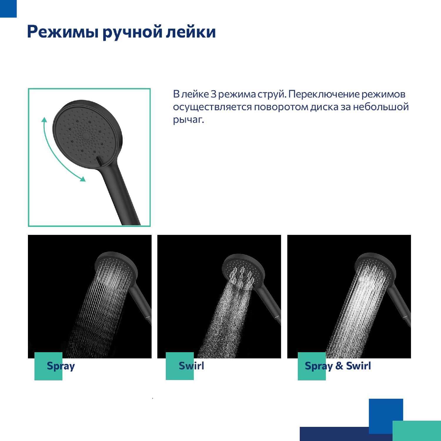Душевой гарнитур Ideal Spa Milardo (ILSBL3FM76) фотография 3