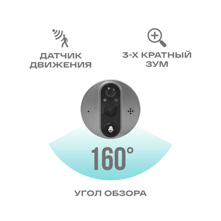 Видеоглазок с WI-FI фотография 2