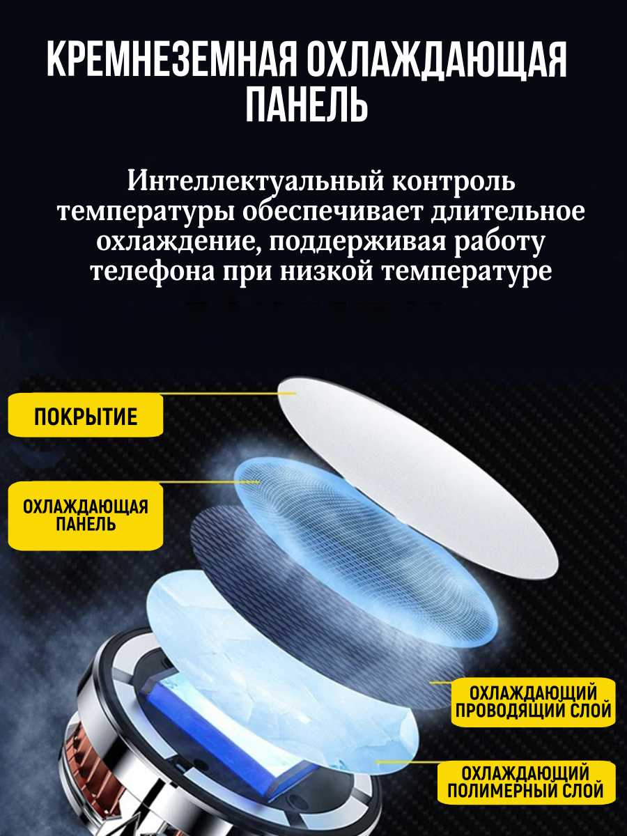 Проводниковый магнитный охлаждающий радиатор (вентилятор) для мобильных телефонов X18 фотография 1