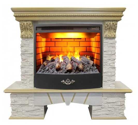 Электрокамин (очаг+портал) Real-Flame Rockland Lux 25/25,5 WT 3D Firestar 25,5