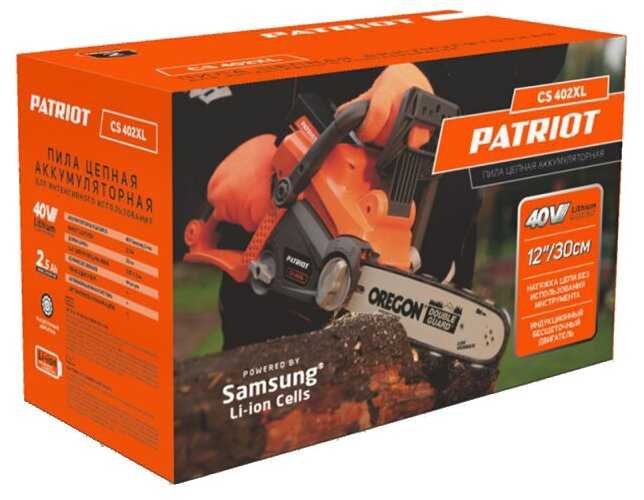 Пила аккумуляторная PATRIOT CS 402XL (40 В, 2.5 А·ч) фотография 18