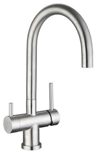 Смеситель для кухни (мойки) Longran LM2191 (нерж. сталь), рычажный