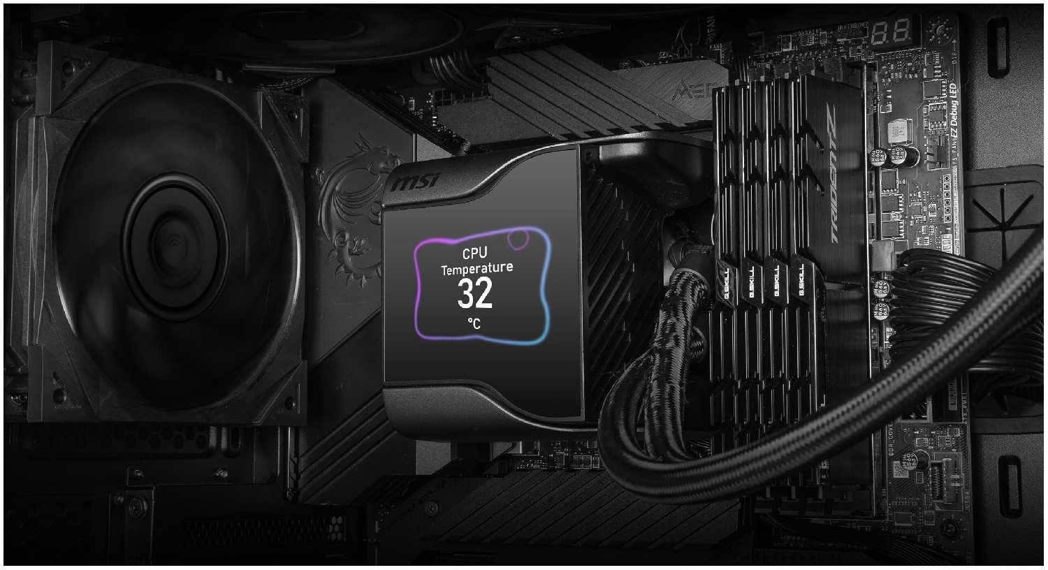 Комплект вентиляторов для процессора MSI MAG CoreLiquid S280 фотография 3