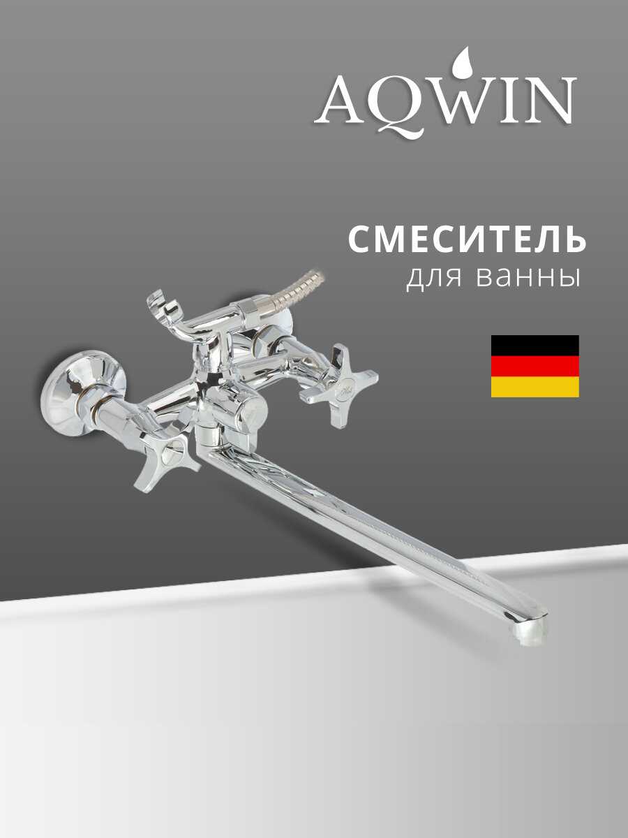Смеситель для ванны Aqwin Смеситель для ванны с душем фотография 34