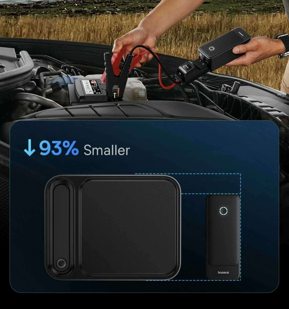 Пуско-зарядное устройство Baseus Super Energy Alpha Series Jump Starter [600A] фотография 6