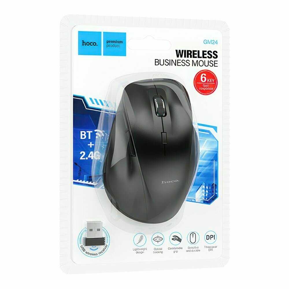Беспроводная компьютерная мышка hoco GM24 фотография 6