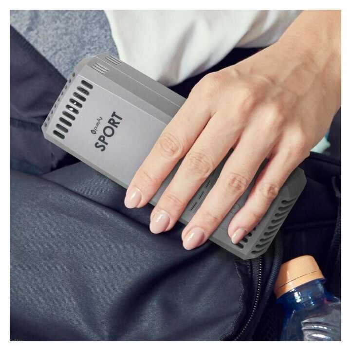 Мощный автономный нейтрализатор вирусов, бактерий, запахов (обеззараживатель) pureAir SPORT для спортивной сумки и фитнес-шкафов, ванных комнат, автомобилей GreenTech Environmental США - антибактериальная очистка воздуха - Активный Кислород + Озонирование. фотография 1