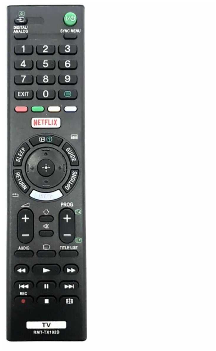 Пульт PDUSPB RMT-TX102D NETFLIX для телевизора Sony Smart TV