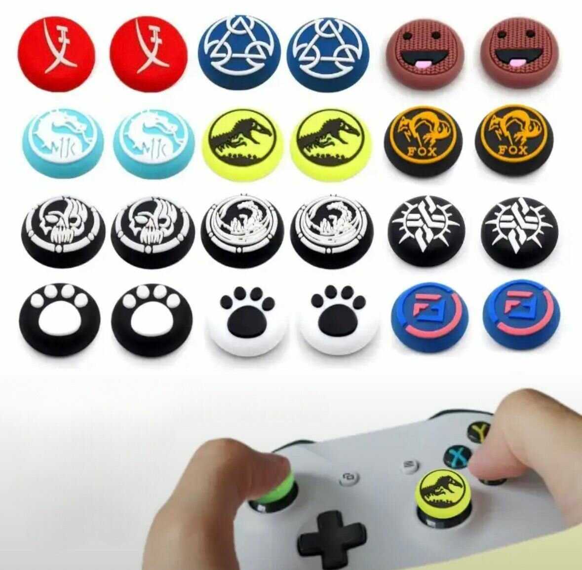 Защитные силиконовые накладки для джойстика PS5 DualSense, PS4 DualShock, Xbox 360 Xbox One Series фотография 26