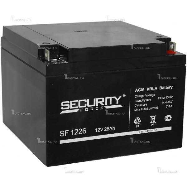 Аккумуляторная батарея Security Force SF 1226 12В фотография 12
