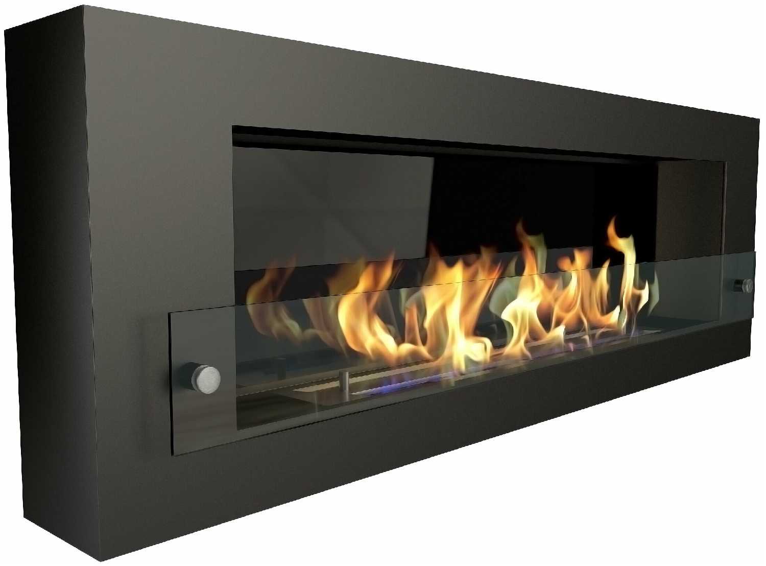 Биокамин настенный ZeFire Orion 1200 со стемалитом и стеклом для дома и квартиры