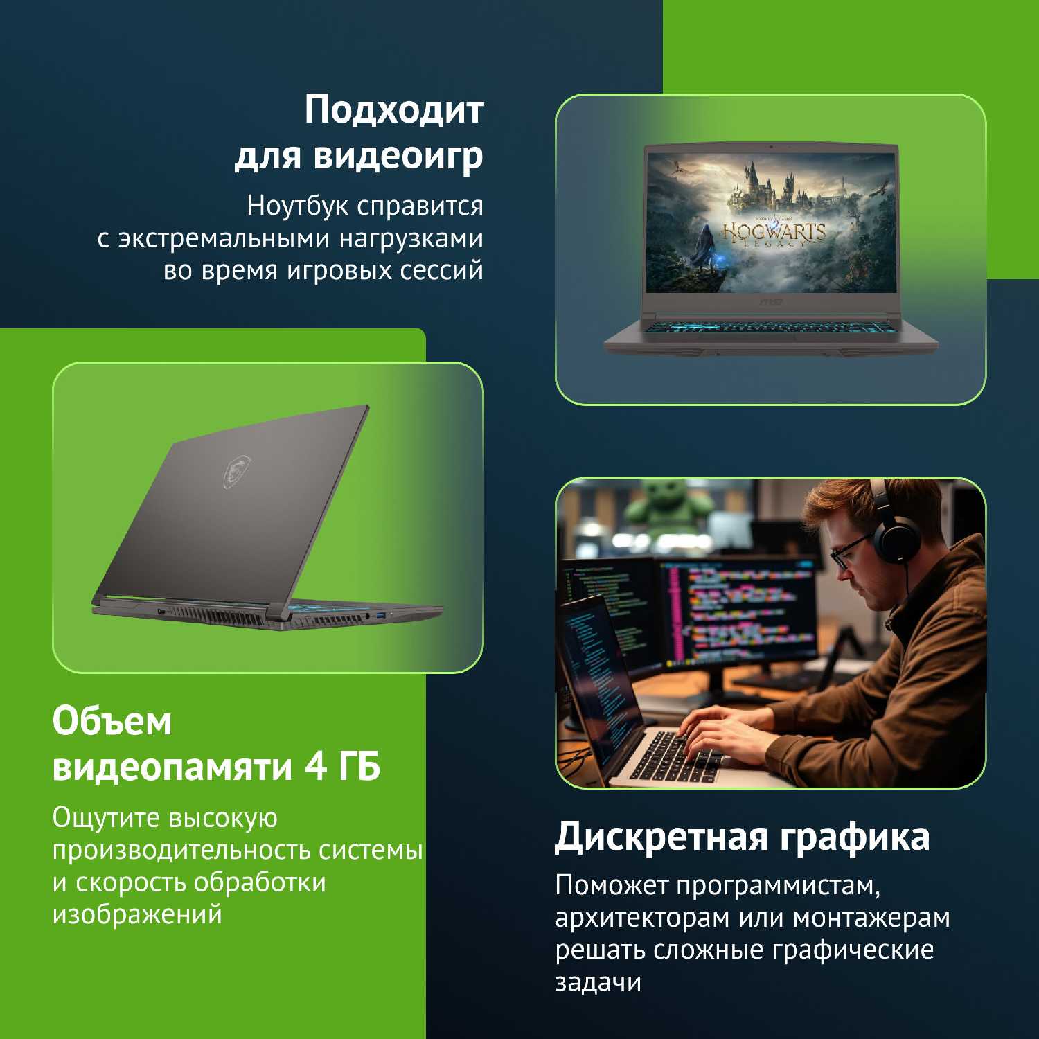 Ноутбук игровой MSI Thin B12UCX-2633XRU, IPS, Intel Core i5 12450H 2ГГц, 8-ядерный, 16ГБ DDR4, 512ГБ SSD, NVIDIA GeForce RTX 2050 - 4 ГБ, Free DOS (9s7-16r831-2633) фотография 4