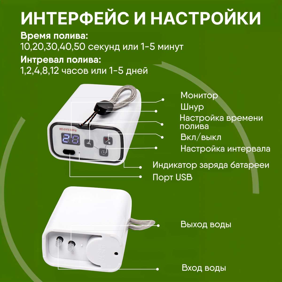 Система автоматического полива комнатных растений Waterstore фотография 3