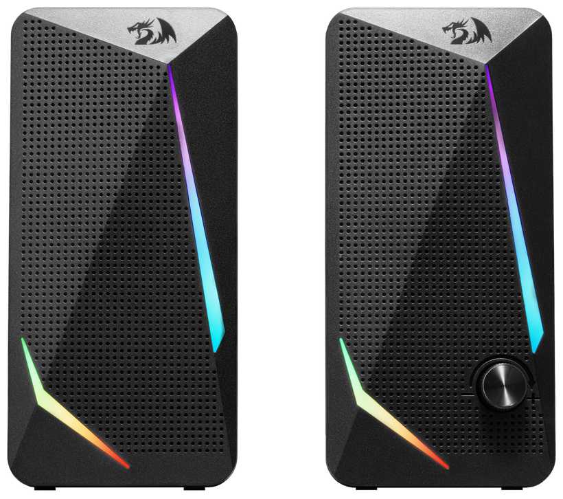 Колонки для компьютера Redragon Waltz 6 Вт / Акустическая система 2.0 USB + 3.5 jack , RGB фотография 13