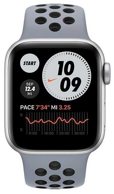 Умные часы Apple Watch SE GPS + Cellular 40мм Aluminum Case with Nike Sport Band фотография 5