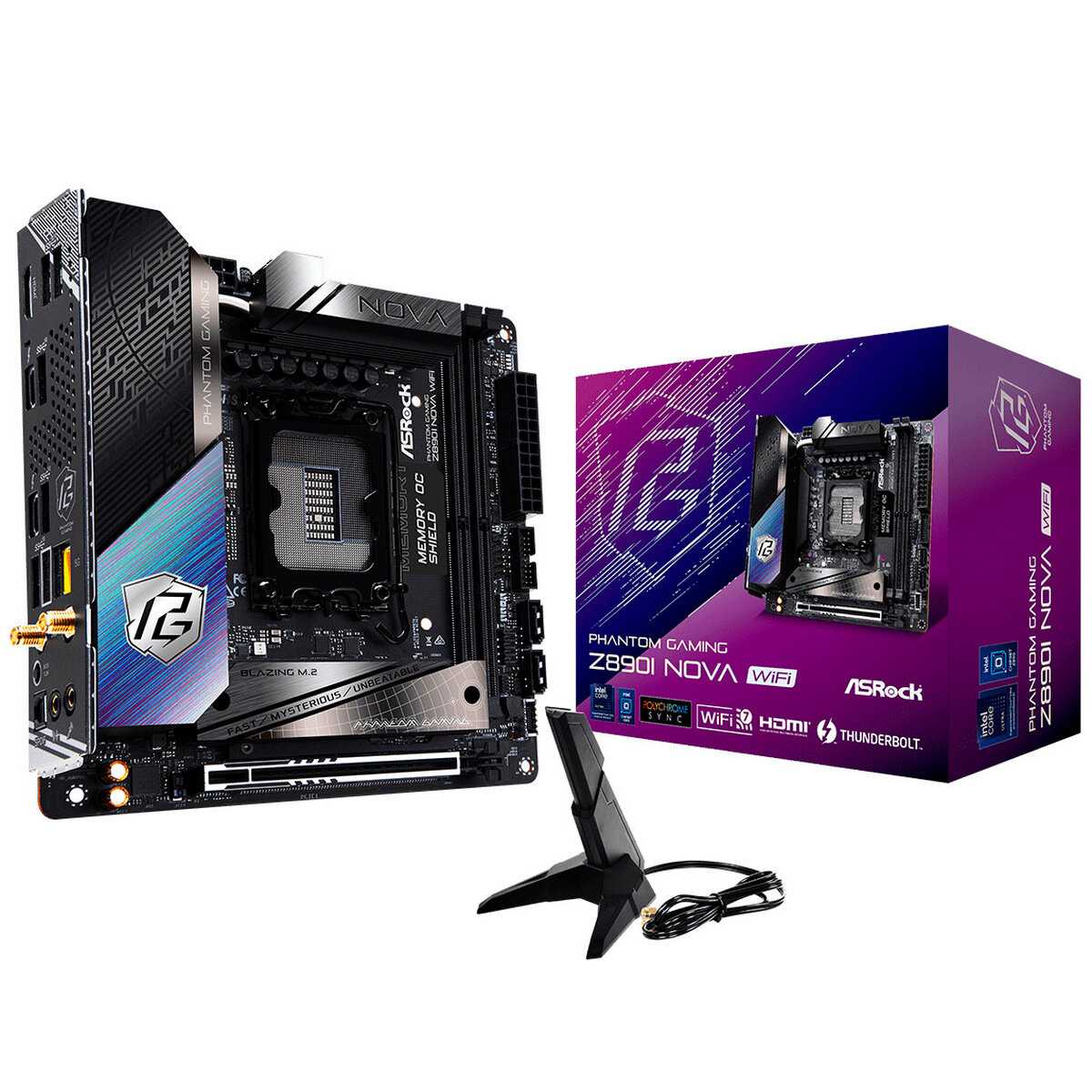 Материнская плата ASRock Z890I NOVA WIFI, LGA1851, Intel Z890, Mini-ITX