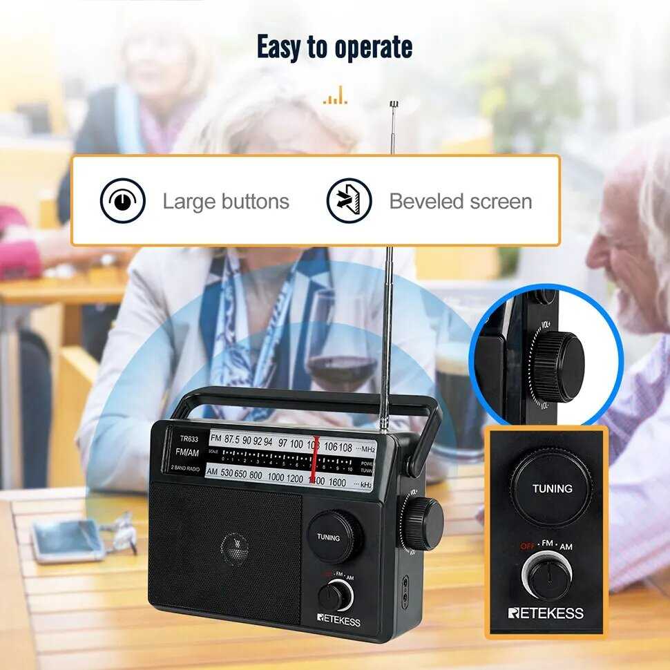 Портативное радио Retekess TR633 фотография 7