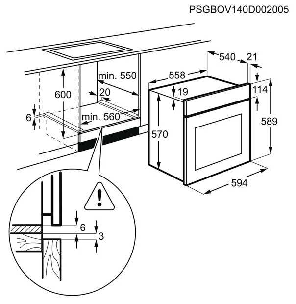 Духовой шкаф Electrolux OEF5E50Z фотография 5