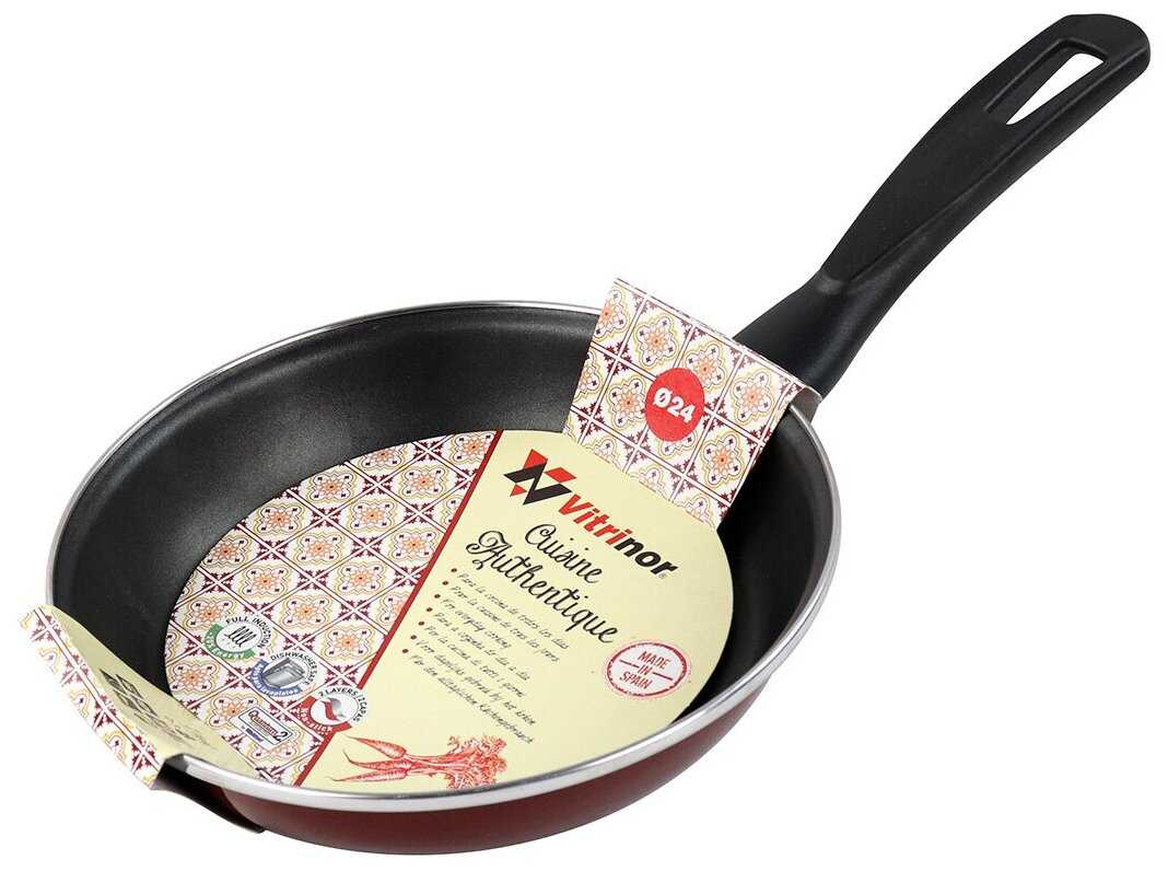 Сковорода Vitrinor Authentique Burgundy 24 фотография 1