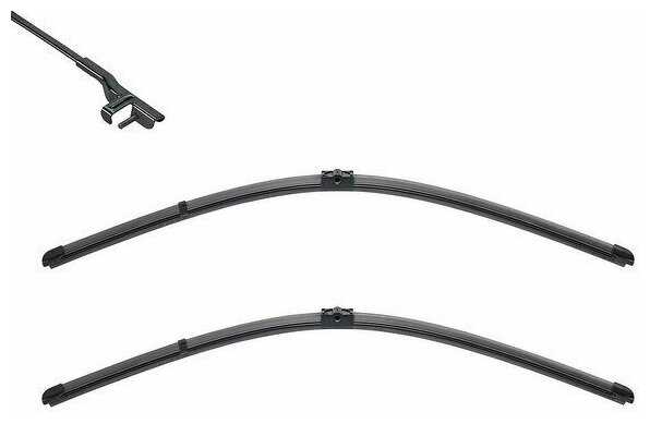 Щетка стеклоочистителя бескаркасная Valeo Silencio Flat Blade Set VM300/VF300, 2 шт. фотография 2