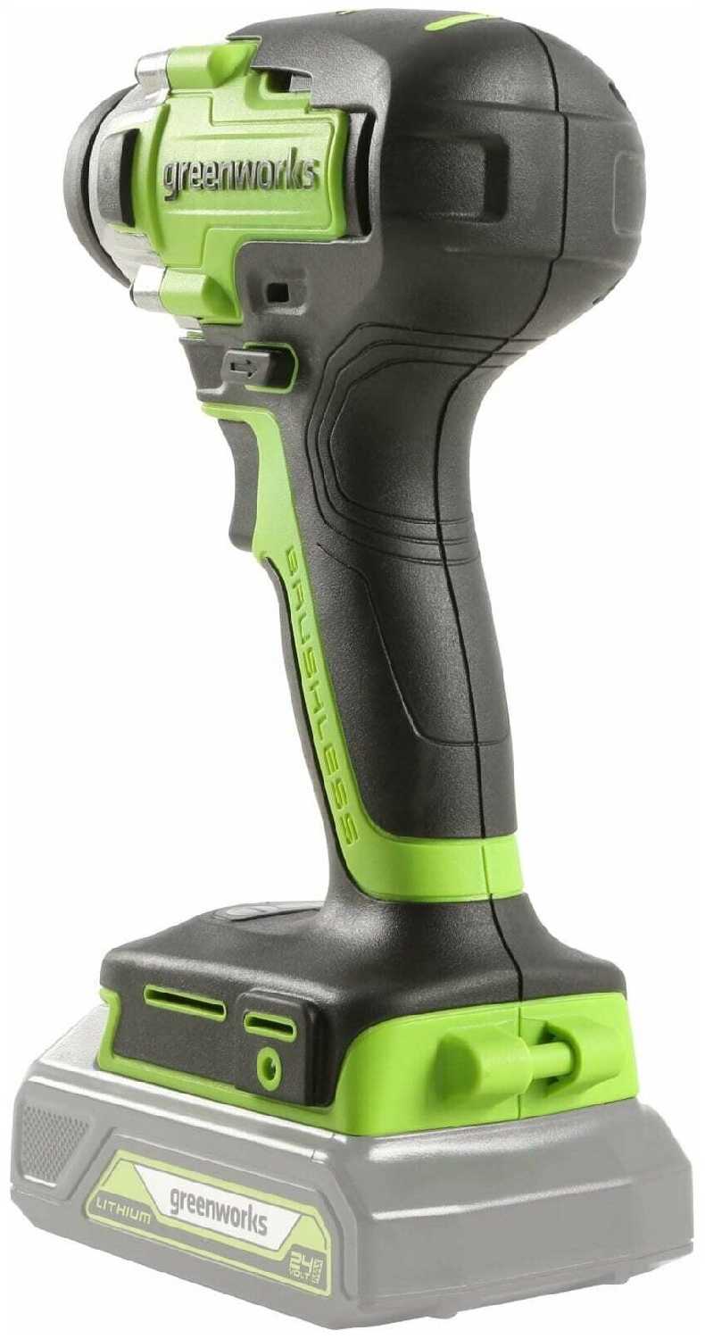 Аккумуляторная дрель-шуруповерт Greenworks GD24ID3 фотография 7