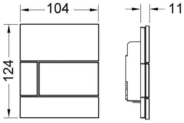Кнопка смыва TECE 9242800 фотография 1